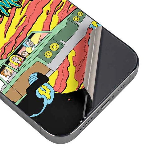 Adult Swim Rick and Morty Family Wagon iPhone 14 Pro Skin